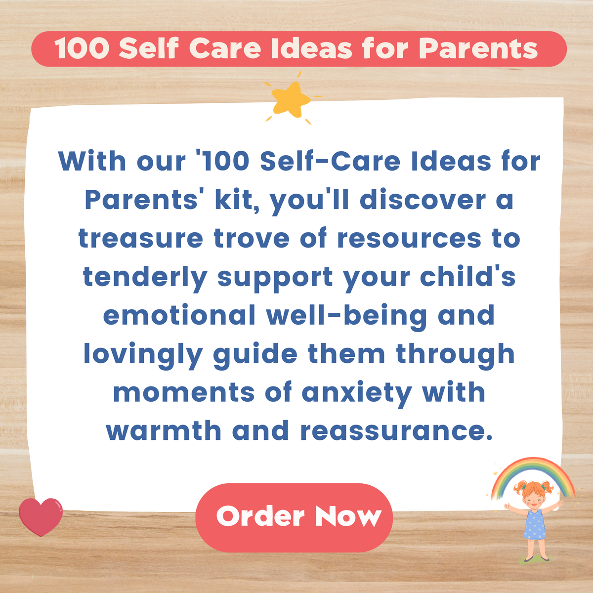 100 Self Care Ideas for Parents (PRINTABLE PDF)