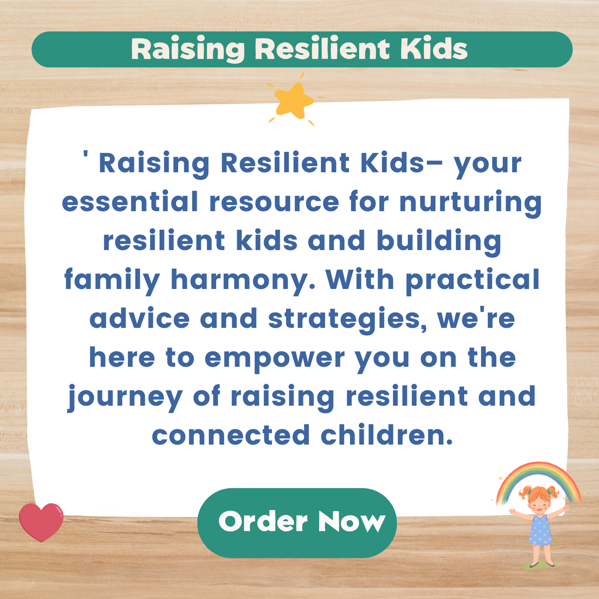 Raising Resilient Kids (PRINTABLE PDF)